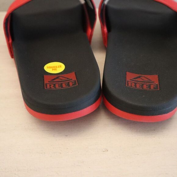 Reef CI8467 Men's Sz 10 Red/Black Cushion Spring Slip-On Slides - Picture 9 of 10